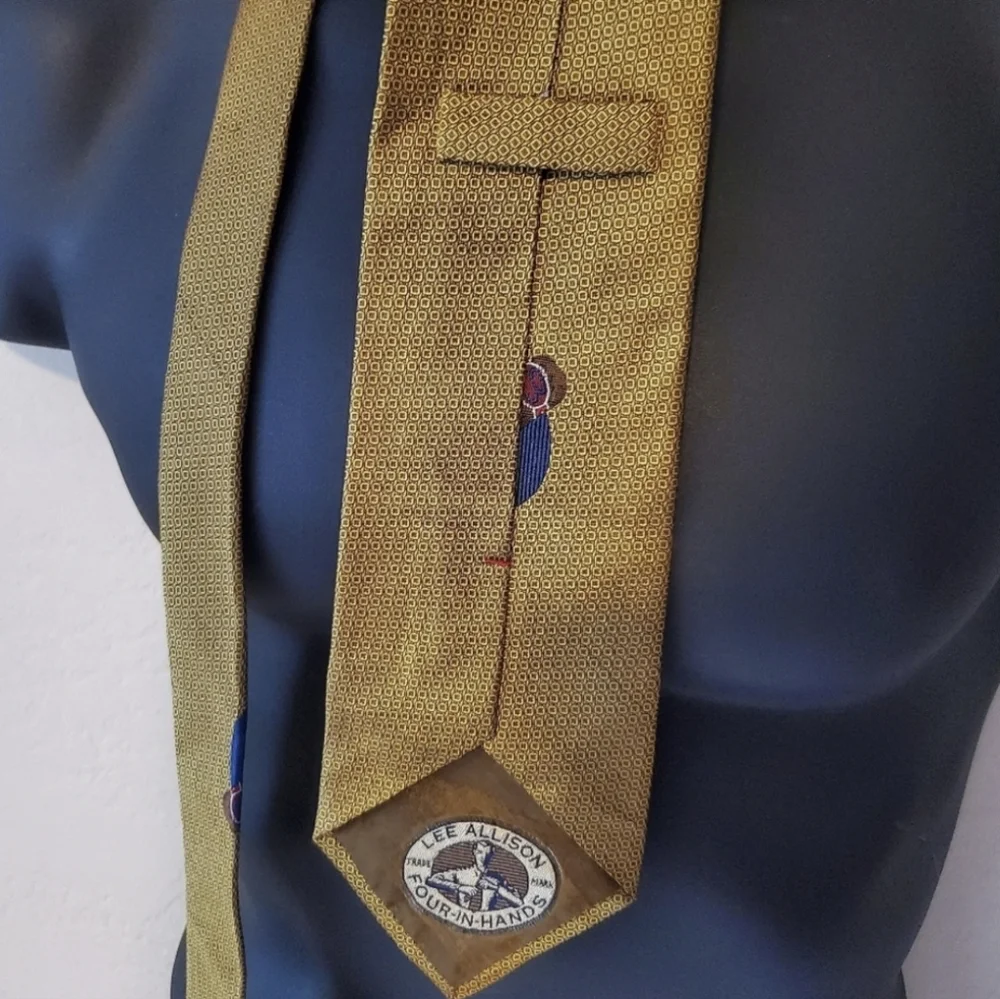 Set of Vintage Bar Themed Ties